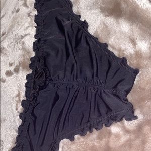 Black bathing suit bottoms